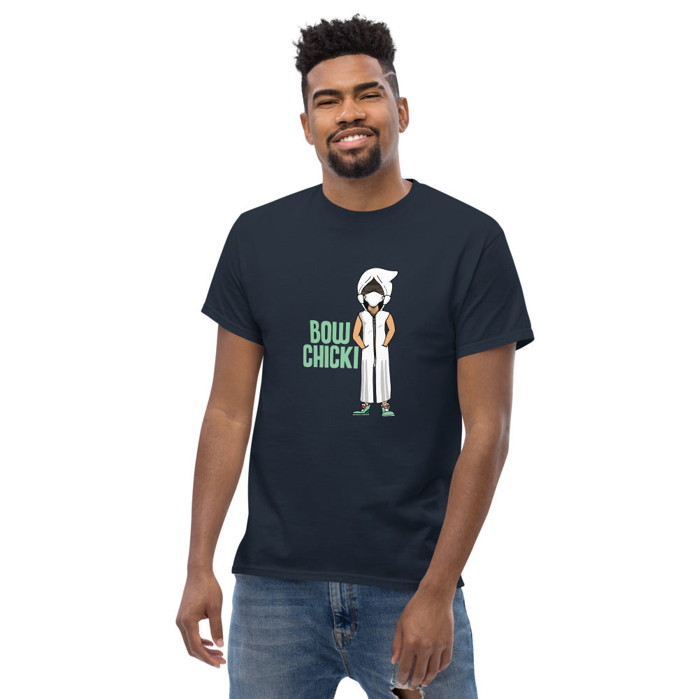 BOW CHICKI Men's heavyweight tee