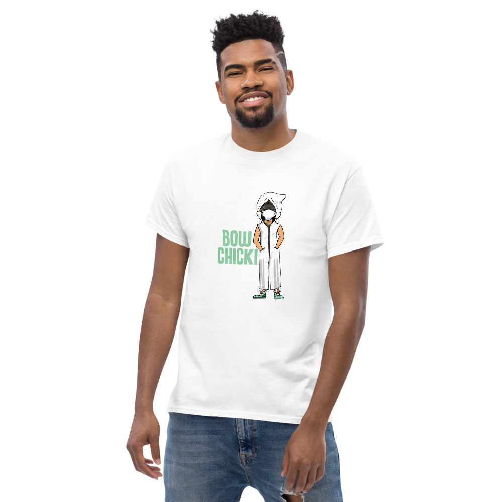 BOW CHICKI Men's heavyweight tee